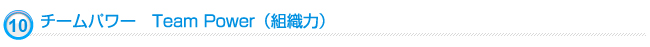 チームパワー Team Power(組織力)