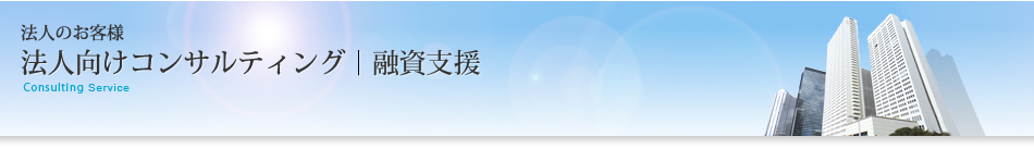 法人向けコンサルティング｜資金調達支援